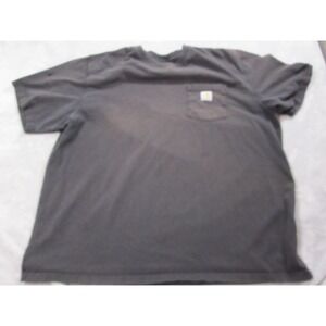 Carhartt Shirt Mens 2XL Gray Loose Fit Workwear Pocket Tee Short Sleeve Crewneck